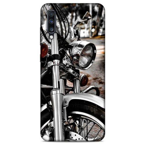 Samsung Galaxy A70 Uyumlu Kılıf Motorsiklet (49) Ultra Silikon Kılıf Harley