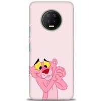 Infinix Note 7 Kılıf HD Baskılı Kılıf - Pembe Panter + Tam Ekran Koruyucu
