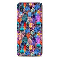 Samsung Galaxy A40 Kılıf Desenli Özel Seri Tüyler (39) Liquid Crystal Kılıf