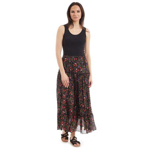 Şile Bezi Siyah Tomurcuk Vual Uzun Etek