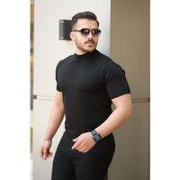 Erkek Yarım Balıkçı Yaka Kısa Kollu Tişört