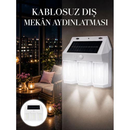 Dış Mekan Solar Duvar Lambası – 120° Hareket Algılama, 3 Işık Modu Yeni Nesil