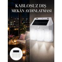 Dış Mekan Solar Duvar Lambası – 120° Hareket Algılama, 3 Işık Modu Yeni Nesil