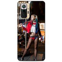 Xiaomi Redmi Note 10 Pro Uyumlu Kılıf Harley Quinn (24) Darbe Emici Kılıf Kiraz kırmızısı