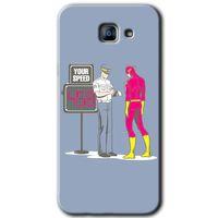 Galaxy A8 2016 Kılıf HD Desen Baskılı Arka Kapak - Hız Limiti + Kırılmaz Cam