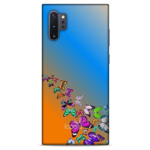 Samsung Galaxy Note 10 Plus Kılıf Kelebek Etkisi (50) Shockproof Kılıf Bordo Pembe