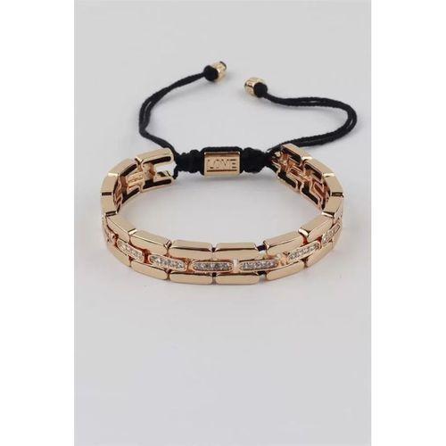 İpli Çelik Bileklik - Altın