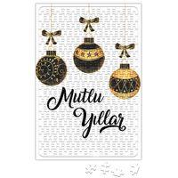 Mutlu Yıllar Noel Topları Puzzle 240 Parça Yapboz
