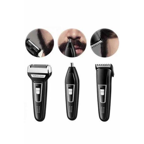 Kulak Burun Kıl Kesme Ense Yanak Tıraş Seti 3 Başlıklı Profesyonel