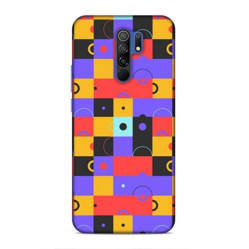 Xiaomi Redmi 9 Uyumlu Kılıf Insomnia (37) Silicone Cover Mor Sarı