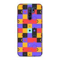 Xiaomi Redmi 9 Uyumlu Kılıf Insomnia (37) Silicone Cover Mor Sarı