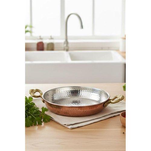 Turna Bakır Acemli Tava 4 No 20 Cm El Dövme Kırmızı Turna7584-1