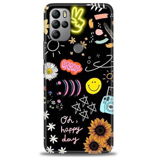 General Mobile GM 21 Pro Kılıf HD Baskılı Kılıf - Happy Day + Tam Ekran Koruyucu