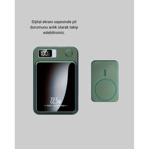 Magsafe Powerbank Kablosuz  Ve 22 5w Hızlı Şarj Destekli