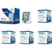 Fora Kan Şekeri Ölçüm Cihazı + 4 Kutu (200 Ölçüm) Ölçüm Stribi