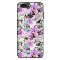 Vestel Venüs V6 Kılıf Kelebek Etkisi (15) Antişok Kılıf Mor Beyaz