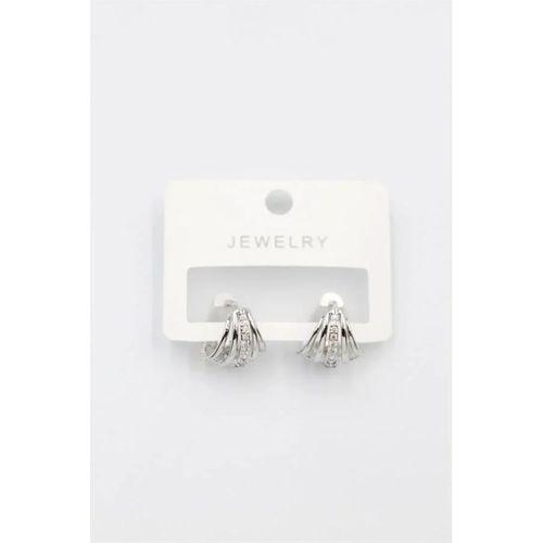 Taşlı Küpe - Gümüş