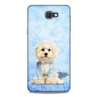 Samsung Galaxy J7 Prime Kılıf Köpek Kıyafetleri (20) Koruyucu Kılıf Maltese Pijama