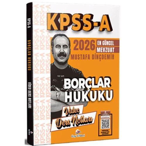 2026 KPSS A Borçlar Hukuku Video Ders Notları Dizgi Kitap