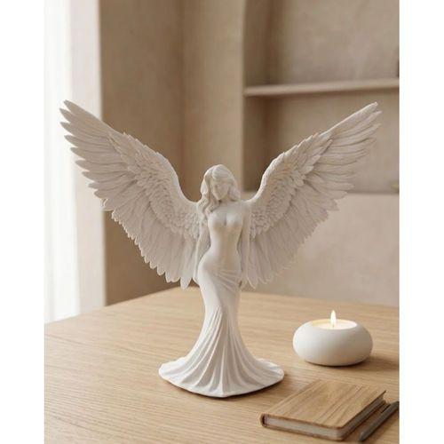 Es Melek Kadın Figürlü 3d Dekoratif Biblo Modern Salon Dekoru