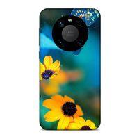Lopard Huawei Mate 40 Pro Uyumlu Kılıf Bahar (50) Shockproof Kılıf Kelebek Çiçek