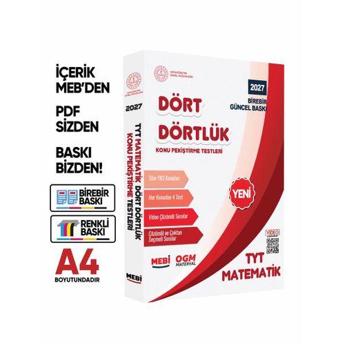2027 YKS-TYT MEBİ-OGM Dört Dörtlük Matematik Pekiştirme Testi A4 Renkli Soru Bankası BASKI ÜCRETİ