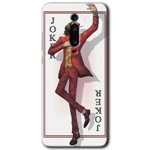 MRCİLETİSİM Xiaomi Mi 9T Kılıf HD Desen Baskılı Arka Kapak+Temperli Cam - Joker İskambil