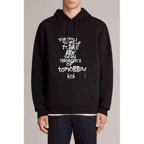 Bob Marley The Good Time Of Baskılı Siyah Erkek Kapşonlu Sweatshirt