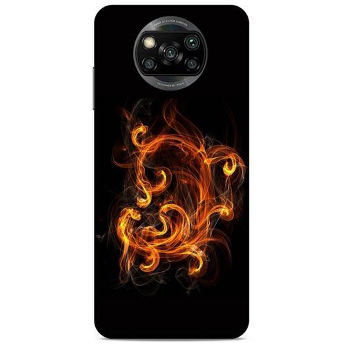 Lopard Xiaomi Redmi Poco X3 Uyumlu Kılıf FireX (25) Antişok Kapak Ateş Kırmızı