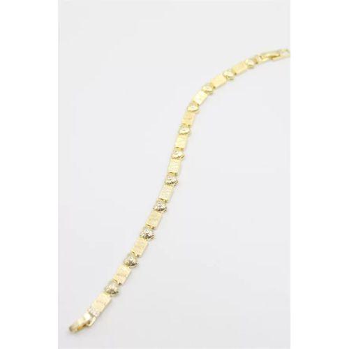 Taşlı Vip Bileklik - Altın