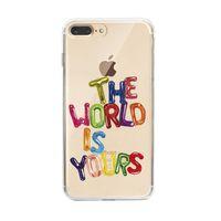 iPhone 8 Plus The World Is Yours Premium Şeffaf Silikon Kılıf
