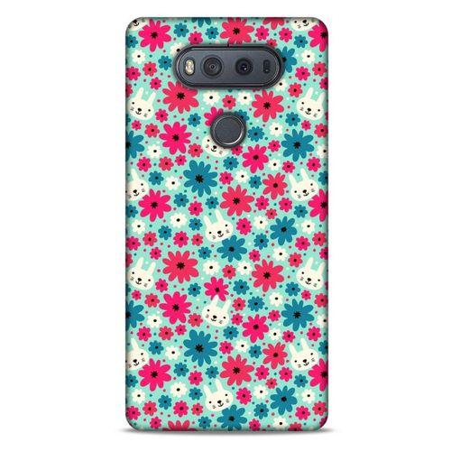 Lopard LG K61 Uyumlu Kılıf Kediler (3) Kapak Çiçek ve Kedi