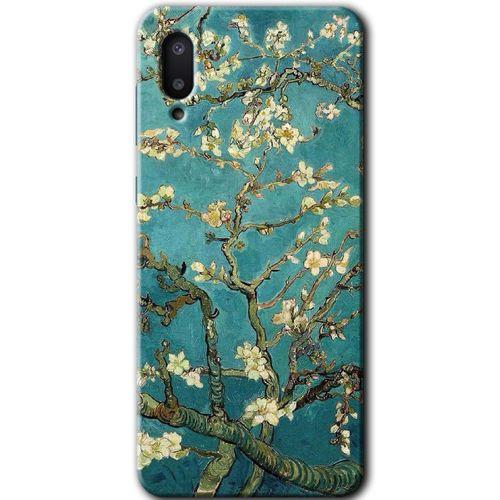 Samsung Galaxy A02 Kılıf Baskılı Kapak - Almond Blossom +Tam Kaplayan Mat Seramik