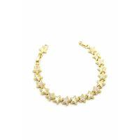 Taşlı Yıldız Bileklik - Altın