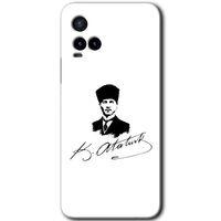 Vivo Y21 Kılıf HD Desen Baskılı Arka Kapak - Kemal Atatürk İmza