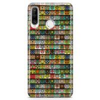 Huawei P30 Lite Kılıf Tarihi Motifler Arka Kapak Koruma Desenli Full Koruyucu