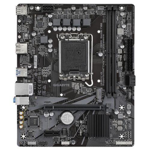 GIGABYTE H610M K V2, rev.1.0, 2xDDR5, M.2, DP, HDMI, 12-13.Nesil, LGA1700 Soket, Anakart