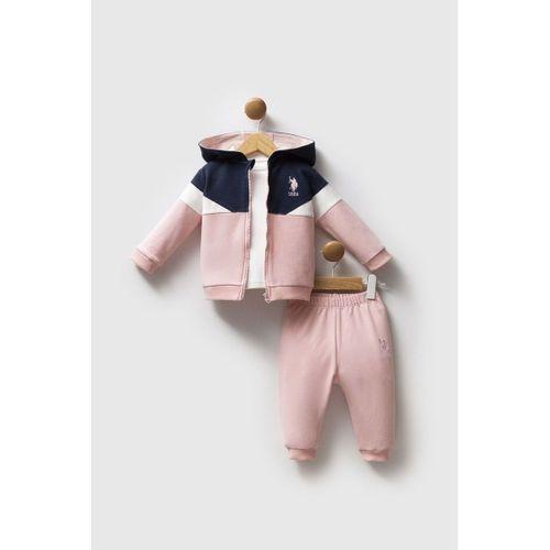 U.S.Polo U.S. Polo Assn 3'lü Takım USB2758 Açık Pembe