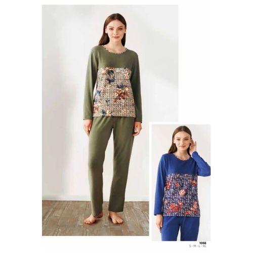 1066 Uzun Kollu Pijama Takım