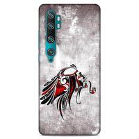 Lopard Xiaomi Mi Cc9 Pro Uyumlu Kılıf Tattoo's (43) Thin Fit Kılıf Pipolu Kızılderili
