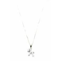 Peluş At Figürü Kolye - Gümüş