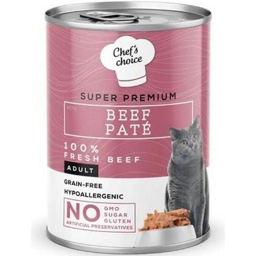 Chefs Choice Kıyılmış Sığır Etli Konserve Yetişkin Kedi Maması 400 G
