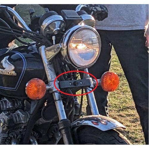 D6RL Kamera Montaj Plastiği (CB500, CB550, CB750, vb.) ABS Baskı 00272