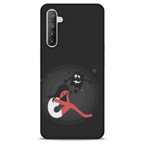 Oppo Realme XT Kılıf Depresyon (34) Slim Armor Kılıf Yeşil Fuşya