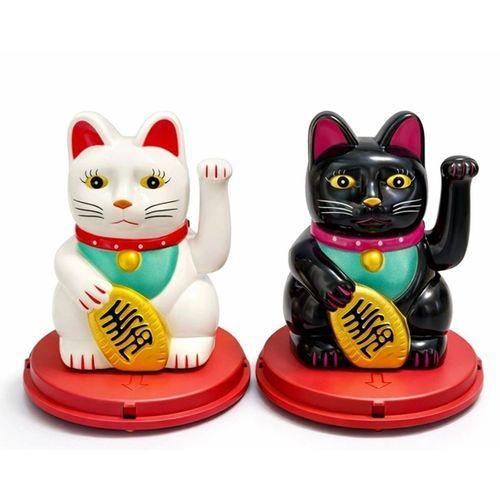 Güneş Enerjili Sallanan Şans Kedisi - Maneki Neko Alk4521