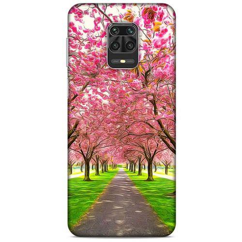 Lopard Xiaomi Redmi Note 9 Pro Uyumlu Kılıf Bahar (42) Rugged Armor Kılıf Pembe Ağaç