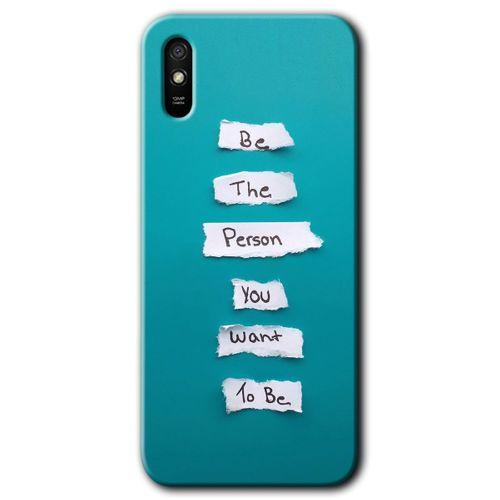 Redmi 9A Kılıf HD Desen Baskılı Arka Kapak - Want You + Kırılmaz Cam