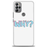 General Mobile GM 21 Pro Kılıf HD Baskılı Kılıf - Why + Tam Ekran Koruyucu