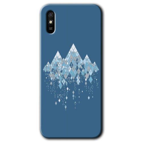 Xiaomi Redmi 9A Kılıf Baskılı Kapak - İceberg + 5D Tam Kaplayan Cam