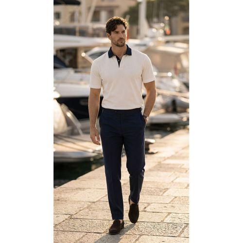Arthur Regular Fit Nova Pike Kumaş Polo Yaka T-Shirt - Beyaz